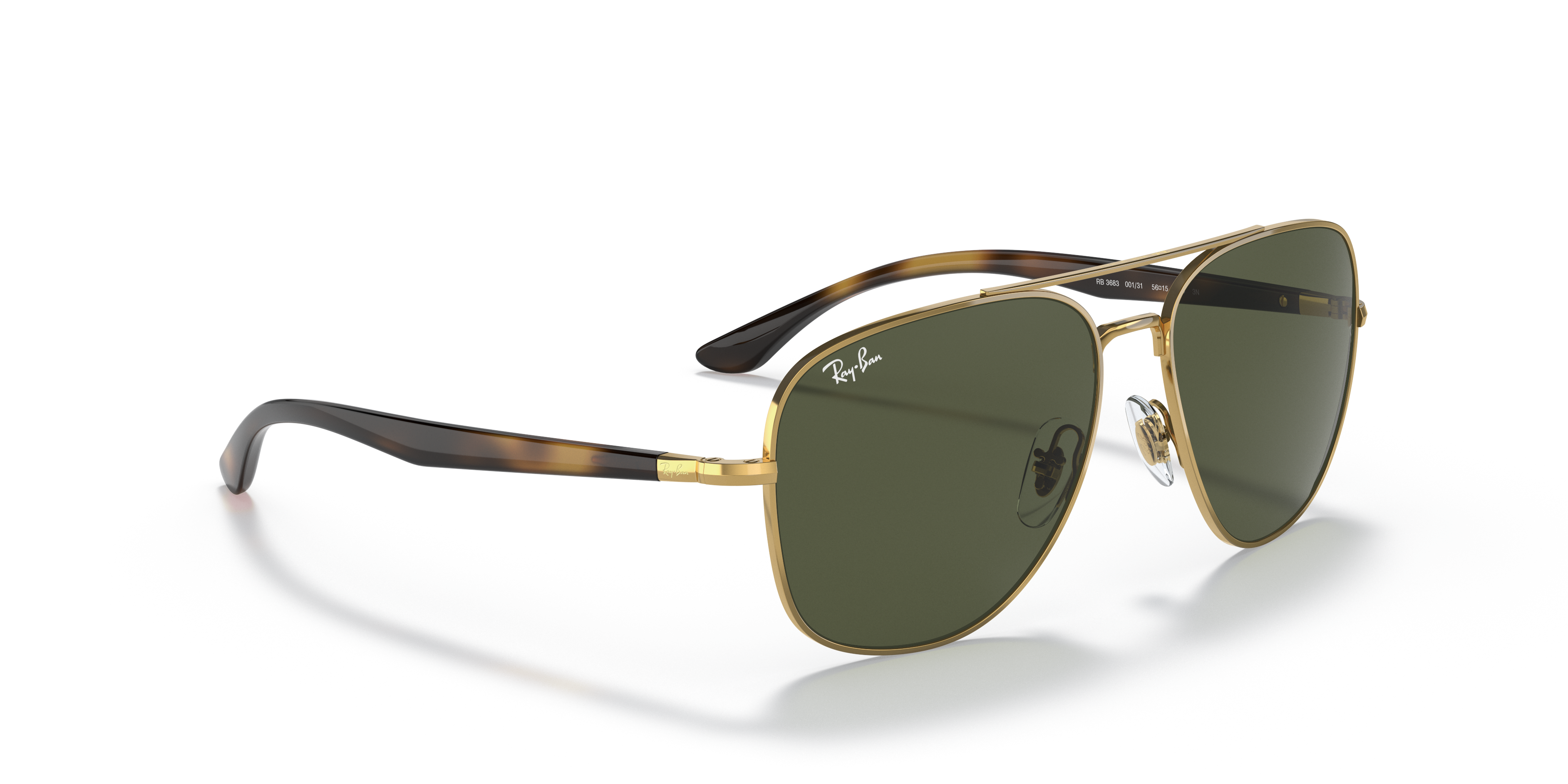 Ray-Ban 3683 001/31 59 Ekartman Unisex Güneş Gözlüğü - 4
